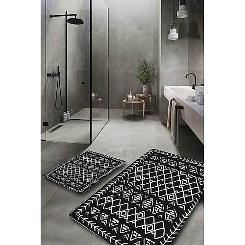 Otantik Dijital 2 Li Set Banyo Paspas Seti