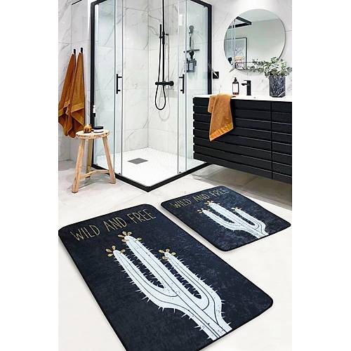 Wild And Free Dijital Banyo Paspas Seti 2'li Set