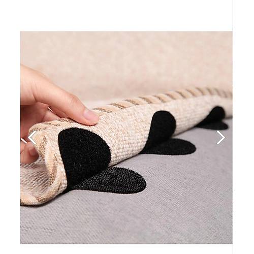 10 Adet Halı Kilim Minder Nevresim Örtü Kaydırmaz Cırt Bant Seti Yapışkanlı Ped Halı Kaydırmaz