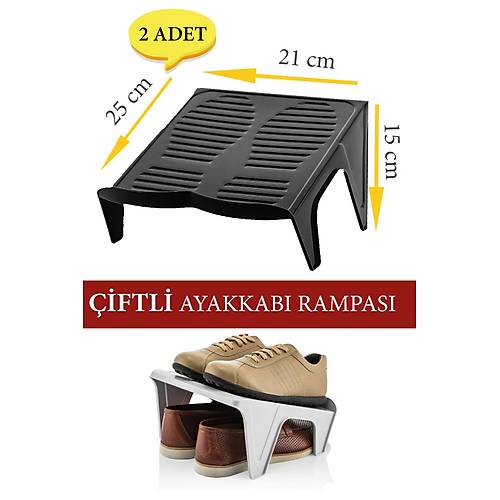 Çiftli Ayakkabı Düzenleyici Rampası 