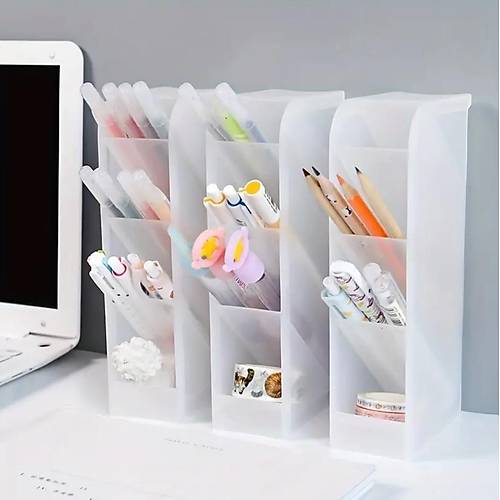 Kalem,Ataç, FırçaDüzenleyici Plastik Kutu Masa Üstü Çekmece İçi Organizer 