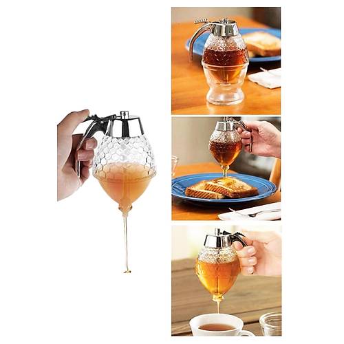 Balmatik Dağıtıcı Cam Bal Kavanozu Pompalı Musluklu