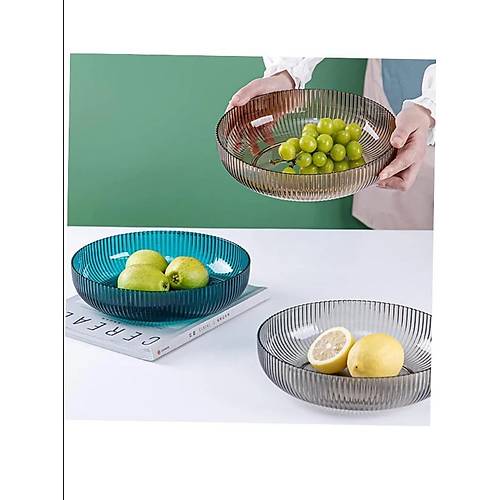 Akrilik Sunum Kasesi Meyvelik Salata Tabağı 28 CM Dar Tabak