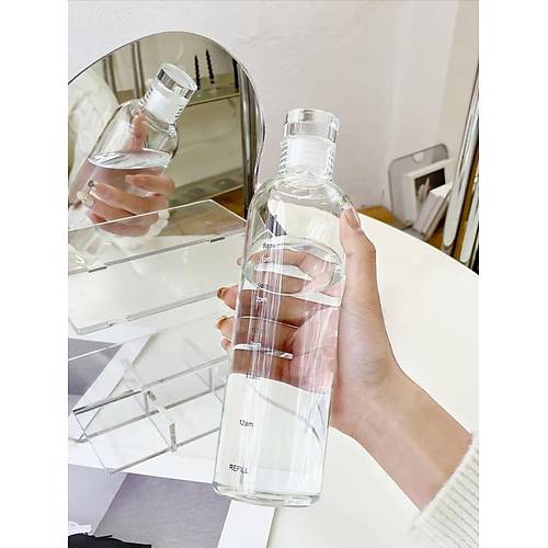 Sızdırmaz Tıpalı Cam Su, Meyve Suyu,İçecek Şişesi Suluk 500 ML