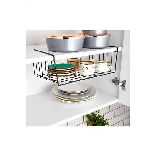 Dolap İçi Asılabilir Metal Sepet Raf Organizer Sepet