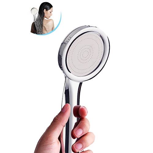 Su Tasarruflu ve Krom Taşlı Banyo El Duş Başlığı