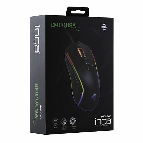 Inca IMG-GT16 GT13 Rgb LED 6400 Dpı Gaming Oyuncu Mouse