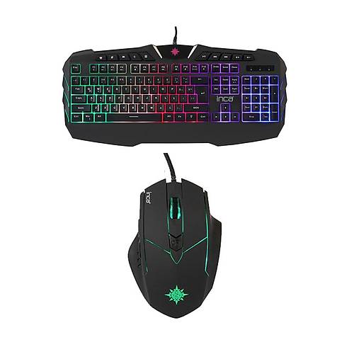 Inca Ruthless IKG-310 Rainbow Effect Oyuncu Gaming Klavye + Mouse Seti