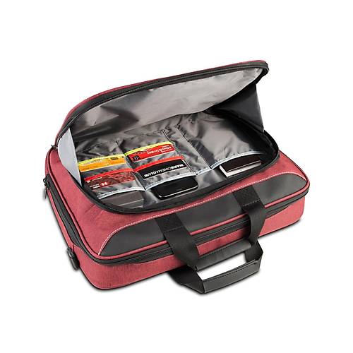 Classone Taranto Serisi VP3405 14 inch WTXpro Su Geçirmez Kumaş Laptop El Çantası -Bordo