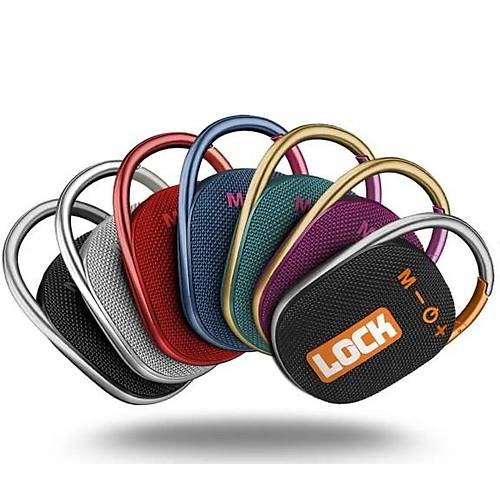 Technow Lock SiyahTaşınabilir Bluetooth Hoparlör Ses Bombası Kilit Özellikli