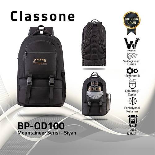 Classone 65 LT Suya Geçirmez Dağcı Kamp Deprem Sırt Çantası