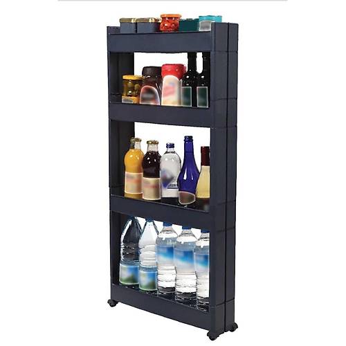 ok Amal Tekerlekli Raf Plastik Raf Mutfak Raf Banyo Raf Organizer  Sr-04 