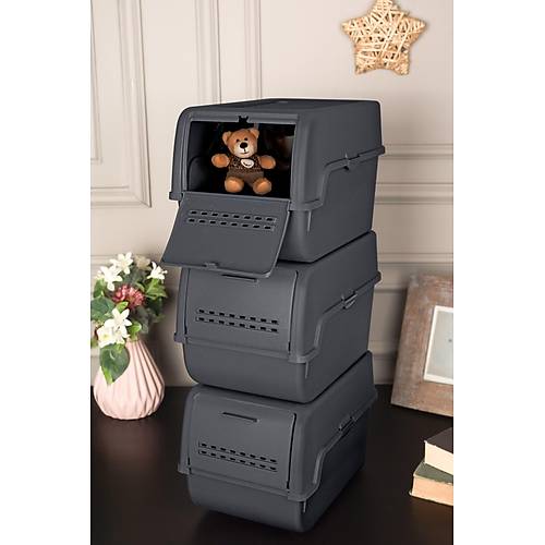Technow Motek MT-40 S-Box 8 Litre 3'l ok Amal Organizer Dzenleyici Antrasit ( 3*8Litre )