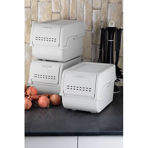 Technow Motek MT-40 S-Box 8 Litre 3'l ok Amal Organizer Dzenleyici Gri ( 3*8Litre )