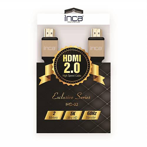 Inca Ihd-02 Plus  2.0v 2 Metre Hdm To Hdm Kablo
