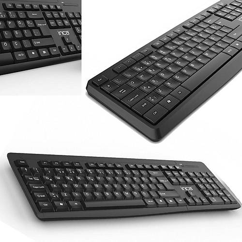 Inca IWS-540 Wireless  Multimedia Svya Dayankl Slim Kablosuz Q Klavye