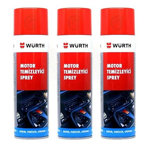 Wrth Hzl Motor Ykama Temizleme Spreyi 500Ml 3 Adet 