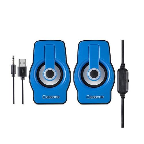 Classone X1 Black Rgb Ikl  Gaming  Usb Hoparlr Mavi