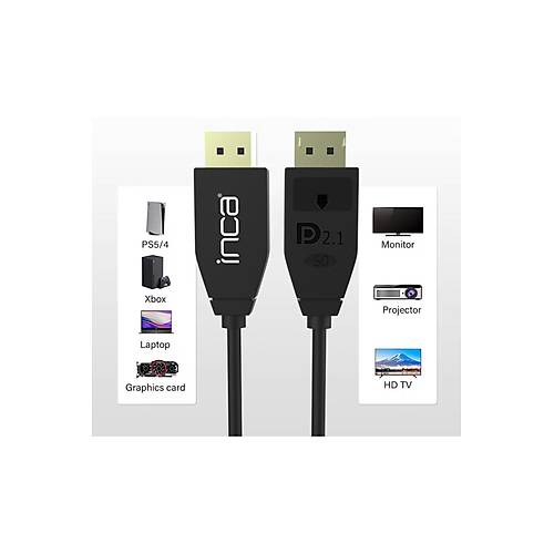 IDPD-40 Displayport to Displayport  2.1 16K @60Hz (15360x8460 ) 8k@120Hz  4K@240Hz 54 Gbps