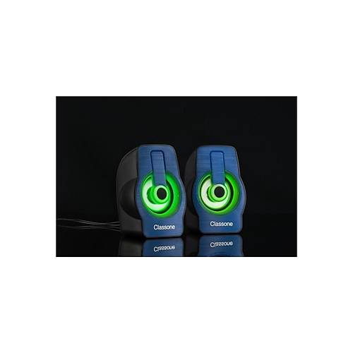 Classone X1 Black Rgb Ikl  Gaming  Usb Hoparlr Mavi