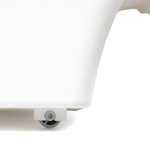 Motek 12 Litre Bambu Desen Tekerlekli Tekli Organizer 2 Adet 