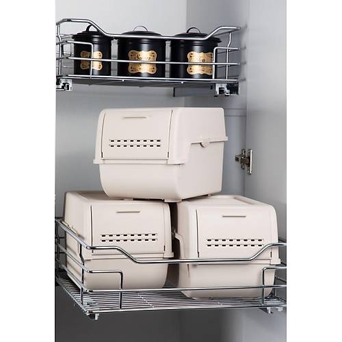Motek MT-40 S-Box 8 Litre 3'l ok Amal Organizer Dzenleyici Bej ( 3*8Litre )