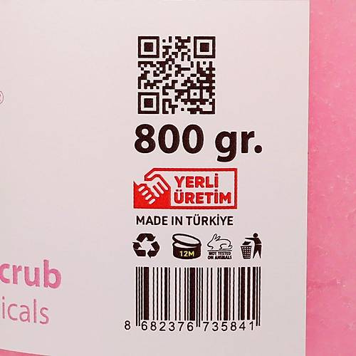Ms Kalsedon Tuttu Frutti Aromal Canlandrc & Yumuatc El Ayak Ve Vcut Bakm Peelingi 800gr