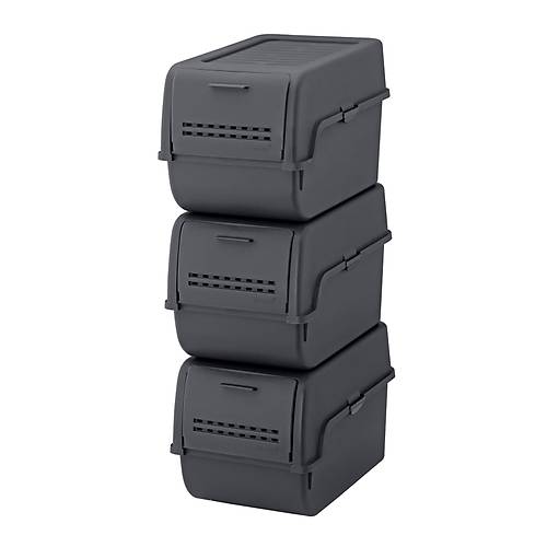 Technow Motek MT-40 S-Box 8 Litre 3'l ok Amal Organizer Dzenleyici Antrasit ( 3*8Litre )