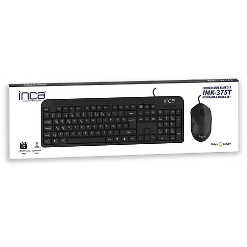 Inca IMK-375T Kablolu Q Klavye Mouse Seti