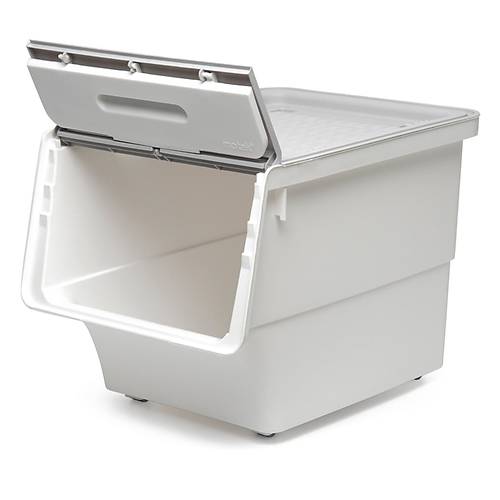 Motek 33 Litre Beyaz Gri Tekerlekli 3*33 Lt 3'l Set Organizer + Temizlik Seti