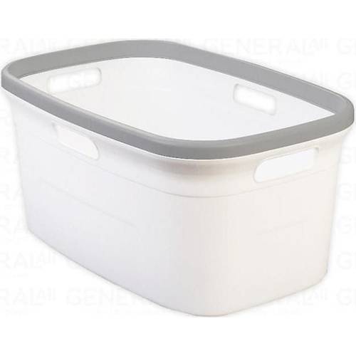 Motek 80 Litre Kirli amar Sepeti amar Selesi 2'li Set Beyaz