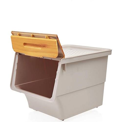 Motek Bambu Kapak ok Amal Tekerlekli Banyo Dzenleyicisi 12X3 Lt