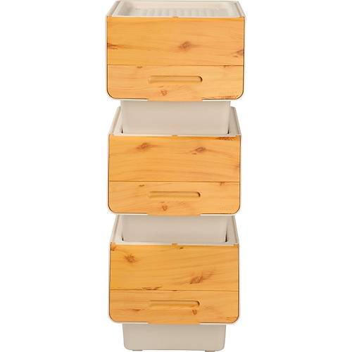 Motek Bambu Kapak ok Amal Tekerlekli Banyo Dzenleyicisi 12X3 Lt