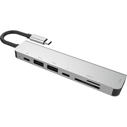 Technow 7 In 1 Sd USB Type-C Hub HDMI Girili Macbook evirici oklayc