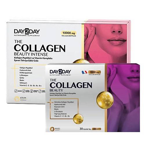 DAY2DAY THE COLLAGEN BEAUTY INTENSE LEK 30 SAE + THE COLLAGEN BEAUTY 14 TP HEDYEL