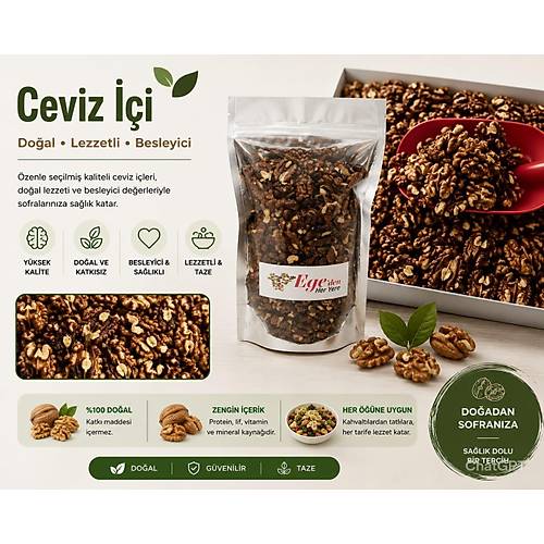 Yerli Ata Tohumu Topak Cinsi Ya�l� �� Ceviz(Ceviz ��i) 500 gr. ve 1 kg.Farkl� Gramajlarda