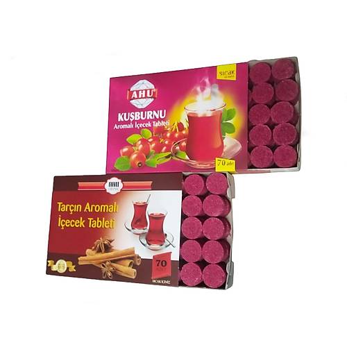 Tar��n ve Ku�burnu Aromal� ��ecek Tableti 70 Adet-500 Gr