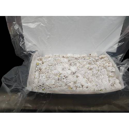 Y�r�k Lokumu �ift Kavrulmu� Duble Antepf�st�kl� H.Cevizi Kapl� Lokum 500 Gr