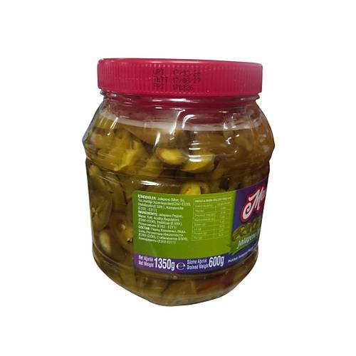 Jalapeno Biber Tur�usu Net 1350 gr./S�zme A��rl�k 600 gr