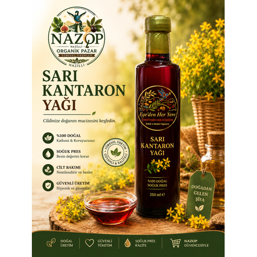 Sar� Kantaron Ya�� 250 Ml Cam �i�e 1 Y�l Bekletilmi�