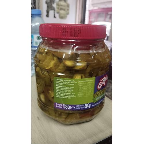 Jalapeno Biber Tur�usu Net 1350 gr./S�zme A��rl�k 600 gr