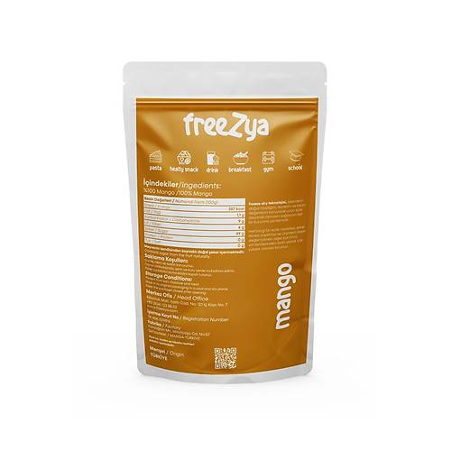 Freezya Freeze Dried Dondurularak Kurutulmu Mango - 20 gr