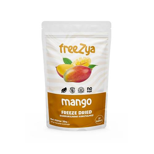 Freezya Freeze Dried Dondurularak Kurutulmu Mango - 20 gr