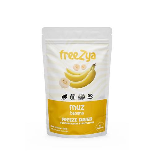 Freezya Freeze Dried Dondurularak Kurutulmu Muz - 20 gr