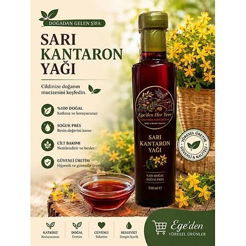Sar� Kantaron Ya�� 250 Ml Cam �i�e 1 Y�l Bekletilmi�