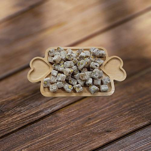 Y�r�k Lokumu �ift Kavrulmu� Duble Antepf�st�kl� H.Cevizi Kapl� Lokum 500 Gr