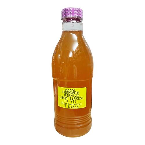 Krmz zm Sirkesi ift Damtlm Fermente Edilmi 1 Litre