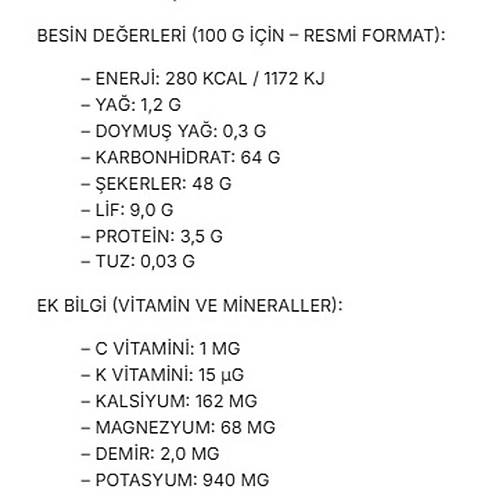 Yeil ncir Cipsi Kurusu 200 Gr