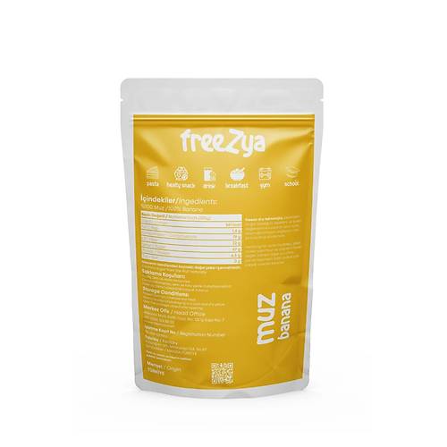 Freezya Freeze Dried Dondurularak Kurutulmu Muz - 20 gr