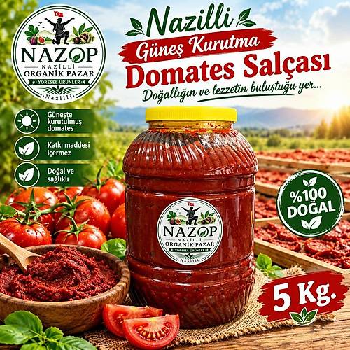 Nazop Domates Sal�as� Nazilli G�ne� Kurutma 5 Kg.
